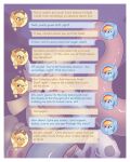  4:5 absurd_res applejack_(mlp) bullticle clothing cocaine_(artist) comic cow_costume dialogue dialogue_box duo earth_pony english_text equid equine facial_piercing fake_horns female feral friendship_is_magic hasbro hi_res horse mammal my_little_pony nose_piercing pegasus piercing pony rainbow_dash_(mlp) text wings 