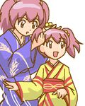  awa everyone group hinata_natsumi japanese_clothes keroro_gunsou kimono lowres red_hair time_paradox 