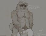 absurd_res accessories_only anal anal_penetration anthro arm_hair arm_tuft ass_up bandage bandage_on_face beanie begging_for_more bodily_fluids body_hair braces butt canid canine canis cerberussenn clothing domestic_dog dreadlocks duo ear_piercing english_text facial_hair floppy_ears fluffy goatee happy_trail hat headgear headwear heart_symbol hi_res holding_butt livestock_guardian_dog louie_sweeto_(cerberussenn) male male/male mammal markings moan moaning_name mole_(marking) molosser monochrome mountain_dog musclegut muscular mustache nipples nub_tail pastoral_dog pecs penetration piercing plap pubes ring_(jewelry) rj_holiday_(cerberussenn) romantic romantic_couple romantic_sex sepia shoulder_tuft signature sketch snaggle_tooth stubble sweat talking_to_another talking_to_partner text tibetan_mountain_dog tuft wolf
