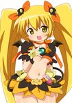  blonde_hair breasts cure_sunshine dark_persona heart heartcatch_precure! heartcatch_pretty_cure! magical_girl midriff navel precure pretty_cure pumpkin tail twintails underboob 