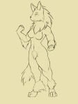  arcanine breasts chest_tuft cryphalen(artist) female fluffy muscular muscular_female nintendo nude pok&eacute;mon pok&eacute;mon_(species) solo tuft video_games 