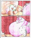  belly big_belly big_breasts big_cheeks breasts comic cowgirl_outfit felid feline female looming mammal overweight overweight_female sumo virus-20 
