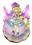  barefoot blonde_hair clam clam_shell_ornament commentary_request dress hair_ornament proton shell shell_hair_ornament touhou watari_nina white_dress yellow_eyes 