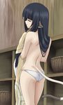  animal_ears bad_anatomy black_hair blind dog_ears error highres long_hair nakamura_kazuhisa screencap solo stitched tail third-party_edit undressing utawareru_mono yuzuha_(utawareru_mono) 