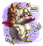 abs anthro avian balls big_balls big_muscles big_penis bird brown_body cock_vore erection farfetch'd generation_1_pokemon genitals hi_res huge_balls huge_muscles huge_penis hyper hyper_balls hyper_genitalia hyper_penis ivore male male_pred muscular muscular_male nintendo penile penis pokemon pokemon_(species) same_size_vore tan_body vein veiny_penis vore