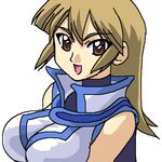  awa breasts brown_eyes female large_breasts obelisk_blue_uniform oekaki simple_background solo tenjouin_asuka white_background yu-gi-oh! yuu-gi-ou yuu-gi-ou_gx 