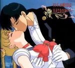  bishoujo_senshi_sailor_moon black_hair blonde_hair chiba_mamoru choker couple eyes_closed gloves kiss kissing long_hair lowres ribbon sailor_moon short_hair tsukino_usagi tuxedo tuxedo_kamen tuxedo_mask twintails 