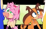  amy_rose bodily_fluids breasts erection fellatio genitals hi_res looking_up miles_prower miscon nipples nude oral penile pussy sega sex sonic_boom sonic_the_hedgehog sonic_the_hedgehog_(series) standing sticks_the_jungle_badger sweat tomboy 