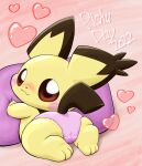  blush camel_toe clothed clothing female generation_2_pokemon hi_res looking_at_viewer nintendo pichu pokemon pokemon_(species) red_eyes solo underwear underwear_only video_games yellow_body 