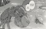  animal_focus coconut coconut_crab crab english_text greyscale hermit_crab monochrome no_humans original speech_bubble tyrone 