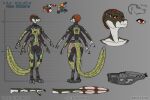  4_arms 4_eyes alien anthro camo camo_clothing camo_print clothing darth_biomech female hair hi_res long_tail multi_arm multi_eye multi_limb nea_khtara pattern_clothing raharr red_eyes red_hair short_hair solo solo_focus standing tail 