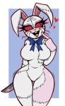  &lt;3 anthro bow_ribbon clothing costume female five_nights_at_freddy&#039;s five_nights_at_freddy&#039;s:_security_breach hi_res holding_object holding_weapon knife lagomorph leporid mammal nelljoestar rabbit red_sclera scottgames smile solo stitch_(sewing) vanny_(fnaf) video_games weapon 