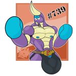  anthro arthropod bulge crab crabrawler crustacean decapoda generation_7_pokemon malacostracan male marine muscular muscular_male nintendo nipples pokemon pokemon_(species) smutty-smeargle solo the_purple_wolf_guy video_games 