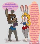  &lt;3 accessory anthro barefoot big_breasts big_butt big_ears black_eyes blonde_hair blue_clothing blue_eyes blush blushing_profusely bodily_fluids bold_text bottomwear breasts brown_body brown_fur brown_hair butt chest_tuft clothing coffekitten comic covering covering_mouth crop_top curled_hair dark_grey_body dark_grey_fur dialogue dialogue_outside_panel doodlebunnyart duo ear_blush ears_down eyebrow_through_hair eyebrows eyelashes feet female fur gag grey_body grey_fur gym_bottomwear gym_clothing gym_shorts hair hair_accessory hair_over_eye hair_tie hair_tied hand_on_face heart_nose hi_res hunie(doodlebunnyart) lagomorph leaning leg_markings leporid lipstick makeup mammal markings multicolored_body multicolored_fur nervous one_eye_obstructed pattern_clothing pivoted_ears ponytail purple_clothing question question_mark rabbit red_clothing scut_tail shirt short_tail shorts simple_background small_breasts socks_(marking) speech_bubble standing striped_clothing stripes sweat sweatdrop teeth text thick_thighs thought_bubble topwear translucent translucent_hair tuft two_tone_body two_tone_fur vanilla_(coffekitten) white_background 