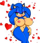  absurd_res after_transformation anthro bedroom_eyes big_breasts bimbofication bimbofied breasts crossgender curvy_figure eulipotyphlan hedgehog hi_res horny mammal narrowed_eyes seductive sega sonic_the_hedgehog sonic_the_hedgehog_(series) voluptuous 