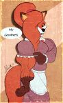  anthro auntie_vixen canid canine clothed clothing female fox hair hair_over_eye hi_res kattman mammal muscular muscular_anthro muscular_female one_eye_obstructed tricep 