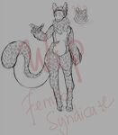  furry mild sketch tail unfinished 