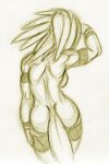  aiden_(gekko) anthro back_muscles breasts butt female gekk0 lizard muscular muscular_female non-mammal_breasts nude nude_female rear_view reptile scalie solo traditional_media_(artwork) 