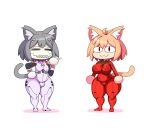  :3 animal_humanoid big_breasts blonde_hair breasts bulge cat_humanoid cigarette clothing duo eyes_closed felid felid_humanoid feline feline_humanoid female grey_hair hair hi_res holding_cigarette holding_object humanoid inner_ear_fluff inuzu looking_at_viewer male mammal mammal_humanoid neco-arc neco-arc_chaos neon_genesis_evangelion red_eyes smile suit thick_thighs tuft white_body white_skin wide_hips 