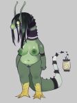  anthro big_breasts breasts chubby_female female hair hi_res hybrid jabberwocky lamp long_hair nipples omegahaunter pubes solo 