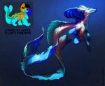  absurdres artist_name borrowed_character chimerism closed_mouth fusion highres looking_up neytirix no_humans no_pupils original scales shiny shiny_skin tail underwater 