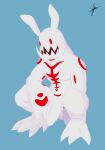  anthro blood_c bodypaint hi_res irnoodles lagomorph leporid male mammal monster muscular rabbit solo 