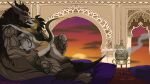  anthro duo goddamnitrobin hi_res incense kissing lying male male/male markings on_front palace penetration reptile riding scalie snake sudz sunset t&#039;izuno tattoo varaguanis 