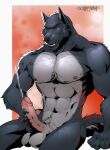  2021 abs anthro balls biceps bodily_fluids canid canine canis cheek_tuft chest_tuft claws cum ejaculation eyes_closed facial_tuft genital_fluids genitals grey_body hi_res humanoid_genitalia male mammal masturbation muscular muscular_anthro muscular_male navel nipples nude open_mouth orgasm orgasm_face pecs penis portrait pubes scrappyvamp simple_background sitting solo teeth three-quarter_portrait tuft wolf 