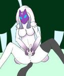  balls female fur genitals gynomorph intersex kindred_(lol) lamb_(lol) league_of_legends low_res mask penis riot_games solo thumbnail unknown_artist video_games white_body 
