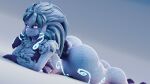  3d_(artwork) absurd_res adriandustred anthro big_butt blue_body blue_fur bovid butt caprine digital_media_(artwork) female fur hi_res huge_butt kindred_(lol) lamb_(lol) league_of_legends lying mammal nude on_front riot_games sheep solo thick_thighs video_games 