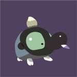  animal_focus commentary full_body highres no_humans no_lineart pokaday pokemon pokemon_(creature) pokemon_focus purple_background shroodle simple_background solo teeth 