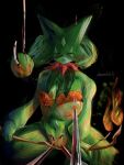 anthro ateeveelutinfp bdsm big_breasts blood bodily_fluids breast_tissue breasts canid canine death delphox duo female female/female generation_6_pokemon generation_9_pokemon genitals gore gore_focus hi_res looking_pleasured mammal meowscarada nintendo nipples nude pokemon pokemon_(species) snuff torture