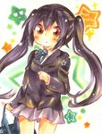  aguri_(aguri0406-aoi) bad_id bad_pixiv_id bag black_hair brown_eyes k-on! long_hair nakano_azusa school_uniform solo twintails 