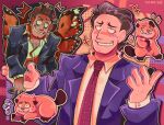 2026 2_antennae 4_wings 5_fingers accessory animal_humanoid arthropod arthropod_humanoid beaver beaver_tail bodily_fluids body_hair brown_ears brown_paws brown_tail butterfly_humanoid cel_shading chest_hair clothed clothed_human clothed_male clothing digital_media_(artwork) disney evil_grin eyespots feral fingers flying_sweatdrops fur grey_hair grin hair head_tuft hoppers_(disney) human humanoid insect insect_humanoid insect_wings jacket jerry_generazzo lemonnere lepidopteran lepidopteran_humanoid lepidopteran_wings light_body light_skin male male_human mammal markings multi_wing multicolored_wings necktie on_hind_legs orange_wings pixar purple_clothing purple_jacket purple_necktie purple_topwear quadruped rodent shaded shirt smile solo sparkles spread_wings sweat sweatdrop tail tan_body tan_fur teeth titus_(hoppers) toothy_grin topwear tuft white_clothing white_shirt white_topwear wings