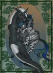 2026 absurd_res animal_genitalia animal_penis animal_vulva anus bite blush butt cuddling digital_drawing_(artwork) digital_media_(artwork) dock_(anatomy) dock_piercing ear_bite ear_piercing ear_ring equid equine equine_anus equine_genitalia equine_penis equine_vulva erection fan_character female feral forest_glade furgonomic_piercing furgonomics genitals group hair hasbro hi_res high-angle_view horn horse kerchief larger_female licking licking_lips lucent_(oc) male male/female mammal multicolored_hair my_little_pony mythological_creature mythological_equine mythology nude penis piercing pony puffy_anus ring_piercing simple_background sinfonie_(that1persn) size_difference smaller_male stray_prey striped_body stripes tail tongue tongue_out trio unicorn vulva zebra