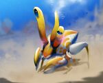 arthropod blush bodily_fluids bubble clowncrab_(subnautica) crab crustacean cum decapod genital_fluids genitals jajavosmiraa malacostracan male solo subnautica subnautica_2 underwater unknown_worlds_entertainment unusual_anatomy unusual_genitalia water