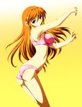  blue_eyes breasts highres ka2 long_hair lyrical_nanoha mahou_senki_lyrical_nanoha_force mahou_shoujo_lyrical_nanoha orange_hair pixiv_manga_sample solo teana_lanster 