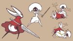anthro arthropod black_eyes clean_diaper clothed clothing diaper diaper_humping digital_media_(artwork) duo female female/female hi_res hollow_knight:_silksong hollow_knight_(franchise) hornet_(hollow_knight) humping insect lace_(hollow_knight:_silksong) melo_cucumis onesie team_cherry wearing_diaper white_body white_eyes