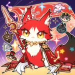  2girls 4boys :3 animal_hands animalization astral_express_(honkai:_star_rail) bird cat chibikemo commentary dan_heng_(honkai:_star_rail) dan_heng_(woof_woof_dan)_(honkai:_star_rail) dog epaulettes fluffy_tail ganleneng hat highres himeko_(himekat)_(honkai:_star_rail) himeko_(honkai:_star_rail) himeko_(nova)_(honkai:_star_rail) holding holding_polearm holding_weapon honkai:_star_rail honkai_(series) hood jacket jacket_on_shoulders march_7th_(honkai:_star_rail) march_7th_(march_bunny)_(honkai:_star_rail) multiple_boys multiple_girls people polearm pom-pom_(honkai:_star_rail) rabbit raccoon sunday_(honkai:_star_rail) sunday_(sundove)_(honkai:_star_rail) trailblazer_(baseball_raccoon)_(honkai:_star_rail) trailblazer_(honkai:_star_rail) weapon welt_yang welt_yang_(fluffy) yellow_eyes 