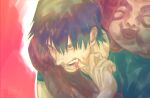  1boy black_hair blood commentary_request cursed_spirit_(jujutsu_kaisen) fushiguro_toji hair_between_eyes highres jujutsu_kaisen looking_ahead shiraumi8351 short_hair 