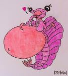 anomalocarid anomalocaris anthro aquatic arthropod cambrian female hi_res hyper hyper_pregnancy loombird merfolk pregnant prehistoric_species solo split_form