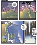 absurd_res age_difference anthro asphyxiation balls bear big_balls big_penis bodily_fluids border bubble canid canine canis comic crunchychip cum cum_bubble cum_in_mouth cum_inflation cum_inside cum_on_face cum_on_penis cum_on_self daddy_kink deep_throat dialogue dirty_talk domestic_dog dominant dominant_anthro dominant_male dripping duo ejaculation erection excessive_cum excessive_genital_fluids face_fucking facial_piercing fellatio forced forced_oral fur genital_fluids genitals hi_res huge_penis humanoid_genitalia humanoid_penis inflation irrumatio larger_dom low-angle_view lying male male/male mammal mature_anthro mature_male mr_arthur_(crunchychip) nose_piercing nose_ring nude older_male on_back oral oral_penetration orgasm overweight overweight_anthro overweight_male penetration penile penis penis_in_mouth piercing polar_bear ring_piercing saggy_balls saliva septum_piercing septum_ring sex shiba_inu side_view size_difference speech_bubble spitz student sweat sweaty_balls sweaty_genitalia talking_to_another teacher teacher_and_student text ursine white_body white_border white_fur yellow_body yellow_fur younger_male zach_(crunchychip)