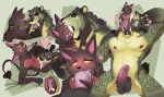 abstract_background andromorph andromorph/male andromorph_anthro anthro anthro_on_anthro balls bodily_fluids brown_body brown_fur clitoris cum cum_in_mouth cum_inside cumshot cunnilingus cutaway drooling duo ejaculation erection fangs felid foreskin french_kissing front_view fur genital_fluids genitals green_balls green_body green_fur heart_symbol hi_res humanoid_genitalia humanoid_penis imperatorcaesar intersex intersex/male intersex_anthro kissing male male_anthro mammal muscular muscular_anthro muscular_male narrowed_eyes nude open_mouth oral orange_eyes penis pink_tongue red_body red_fur saliva sex sketch_page slim_andromorph slim_anthro teeth tongue tongue_out vaginal yellow_eyes