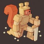  abstract_art anthro armor clothing codpiece cubism cuirass cuisse gauntlets gloves handwear headgear helmet hi_res kneeling knight low_poly male mammal medieval medieval_armor melee_weapon pauldron polygonal_body ravuer rodent sabatons sciurid simple_background solo sword tree_squirrel warrior weapon 