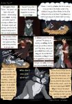 4_fingers 4_toes andreas_(spiritofash) anthro barefoot bedding bench black_hair black_nose blanket blue_eyes bottomwear canid canine canis clothed clothed_anthro clothed_male clothing comic dialogue duo english_text feet female fingers flashback fur grey_body grey_fur group hair hi_res hindpaw human humanoid_hands loincloth loincloth_only male mammal multicolored_body multicolored_fur muzzle_(object) muzzled navel nipples paws plant shirt slave speech_bubble spiritofash standing straw_bed tail teeth text thought_bubble toes topless topless_anthro topless_male topwear tree tunic two_tone_body two_tone_fur white_body white_fur wolf