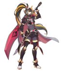  1girl absurdres adapted_costume armor belt black_hair blonde_hair body_armor bodysuit boots breasts chest_jewel coattails commission commissioner_upload covered_abs covered_navel elbow_gloves full_body gauntlets genderswap genderswap_(mtf) gloves high_heels high_ponytail highres hip_armor holding holding_sword holding_weapon knee_armor long_hair long_sidelocks looking_at_viewer mask mechanical_ears mega_man_(series) mega_man_x_(series) mega_man_xtreme mega_man_zero_(series) mouth_mask multicolored_hair muscular muscular_female non-web_source ponytail red_eyes redesign shoulder_armor sidelocks skirt skull_ornament small_breasts solo sword tailcoat thigh_boots thighs tiara transparent_background uta_guipiy weapon white_hair zain_(mega_man) 