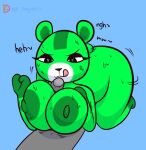 animal_crossing anon anthro big_breasts big_butt breast_play breasts butt cricetid fan_character female flakysalt hamster heart_eyes heart_symbol klutzatdusk male male/female mammal nintendo rodent sex titfuck tongue tongue_out trixie_(rubidiumnitride)