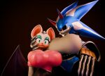 3d_(artwork) anthro archie_comics armor bat big_breasts blue_body bodysuit breastplate breasts claws clothed clothing crossgender digital_media_(artwork) duo eulipotyphlan female female/female fur grabbing_head green_eyes grey_body growth hand_on_head hand_on_hip head_on_chest hedgehog hi_res larger_female latex leafytheleafer machine makeup mammal membrane_(anatomy) membranous_wings metal_sonic metallic_body mouthless neo_metal_sonic open_mouth red_eyes robot robot_anthro rouge_the_bat scared sega shocked simple_background size_difference skinsuit smaller_female sonic_the_hedgehog_(archie) sonic_the_hedgehog_(comics) sonic_the_hedgehog_(series) spread_wings tight_clothing white_body white_fur wings