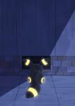  absurdres amazora_owl_02 brick commentary_request floor glowing highres lying night no_humans pokemon pokemon_(creature) pokemon_focus shadow solo storm_drain umbreon 