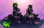 animal_genitalia animal_penis anthro areola balls barbell_piercing bathing big_balls big_breasts big_penis biped black_body black_fur black_hair bone breasts brown_body brown_fur brown_hair canid canine canine_genitalia canine_penis canis catalina_(cuetlachtli) demoncyborg domestic_dog duo equine_genitalia equine_penis erection flared_penis fur genitals green_hair grey_body grey_fur gynomorph hair hand_on_breast hand_on_penis hi_res horn huge_balls huge_penis hybrid intersex knot knotted_penis long_tongue looking_pleasured machine mammal medial_ring monster nadilya_(heliocintrini) nipple_piercing nipples penis penis_between_breasts piercing robot sheath sitting skull skull_head skulldog_(species) soap soap_bubbles tail teeth tongue tongue_out